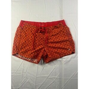 Columbia Short Womens Size Medium Athletic Running Omni Shield Orange Drawstring